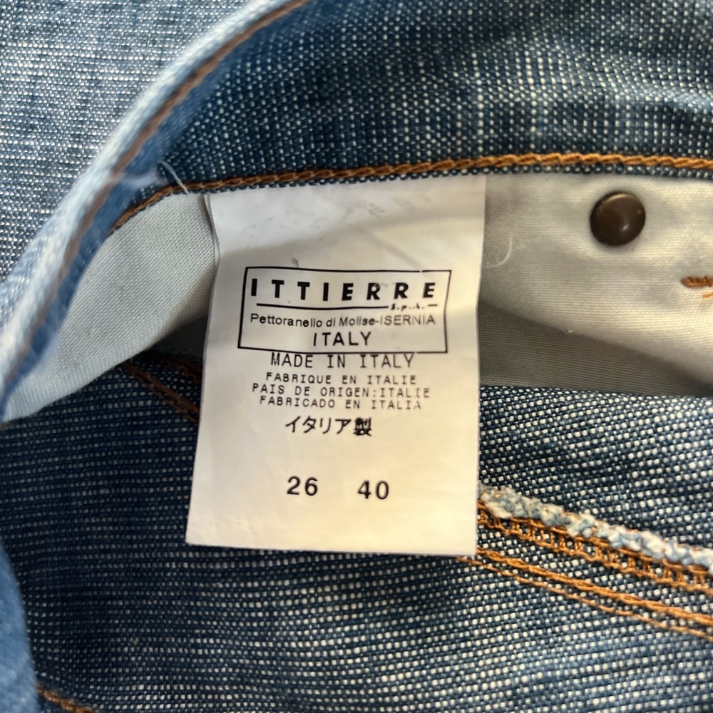 GF Ferré Italian-Made Straight Leg Jeans Size 26 / IT 40 Dark Wash Designer - Picture 6 of 6